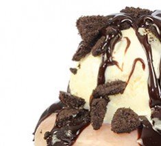 Chocolate Cookie Doughnut Sundae