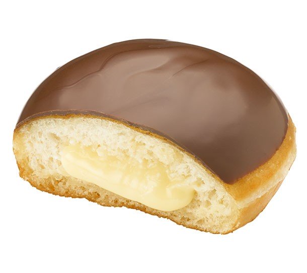 Chocolate Iced Custard Doughnut Top