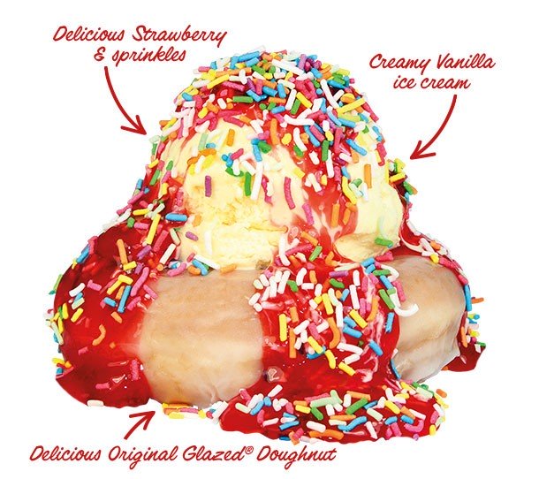 Strawberry Sprinkles Doughnut Sundae Thumbnail