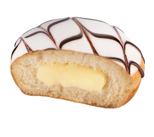 Krispy Kreme Vanilla Slice Doughnut Top