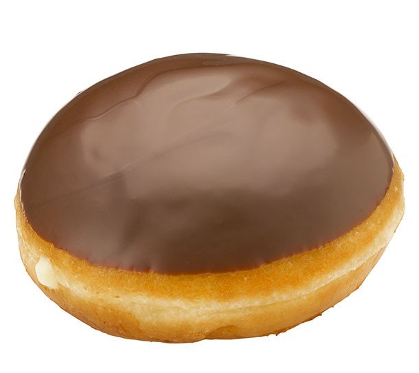 Chocolate Iced Custard Doughnut Top
